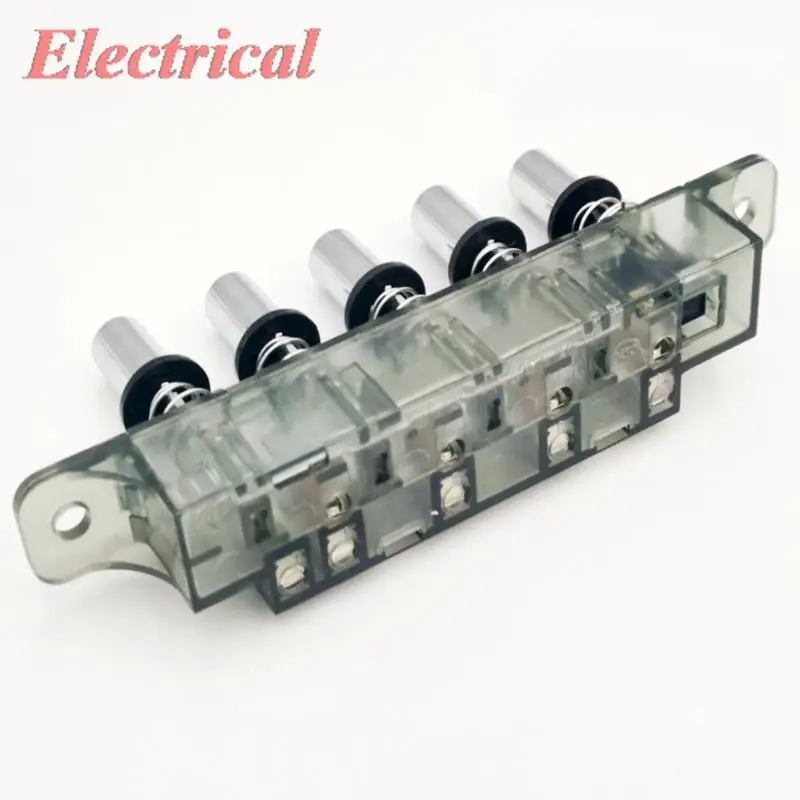 1pc Piano Type Key Board Switch Fit for Kitchen Hood/Range Hood/Cooker Hood 5 Press Button Number AC 250V 4A