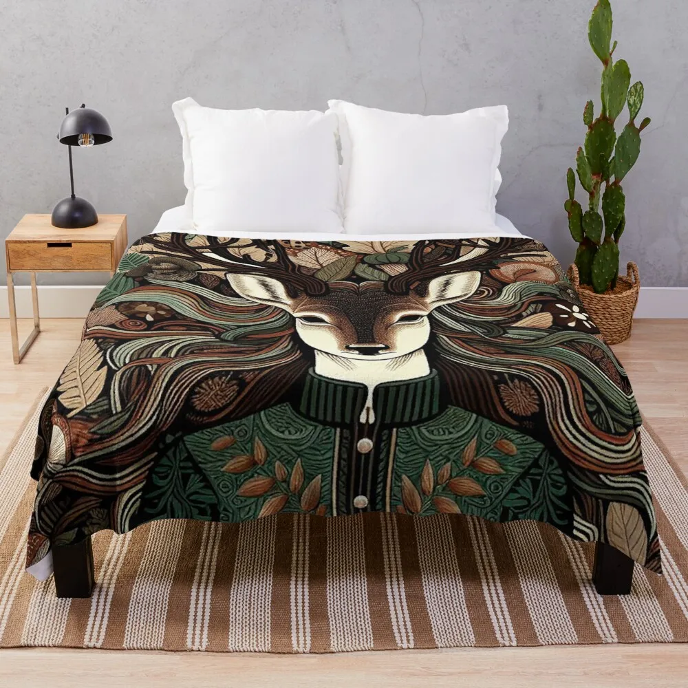 

Forest Spirit Throw Blanket Soft Designers Blankets