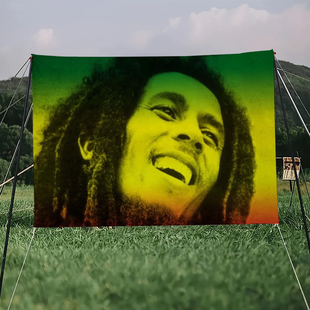 B-BobS M-Marley Jamaican Singer flag For Art Science Fiction Room Home Decor Wall Hanging Home Decor Banner