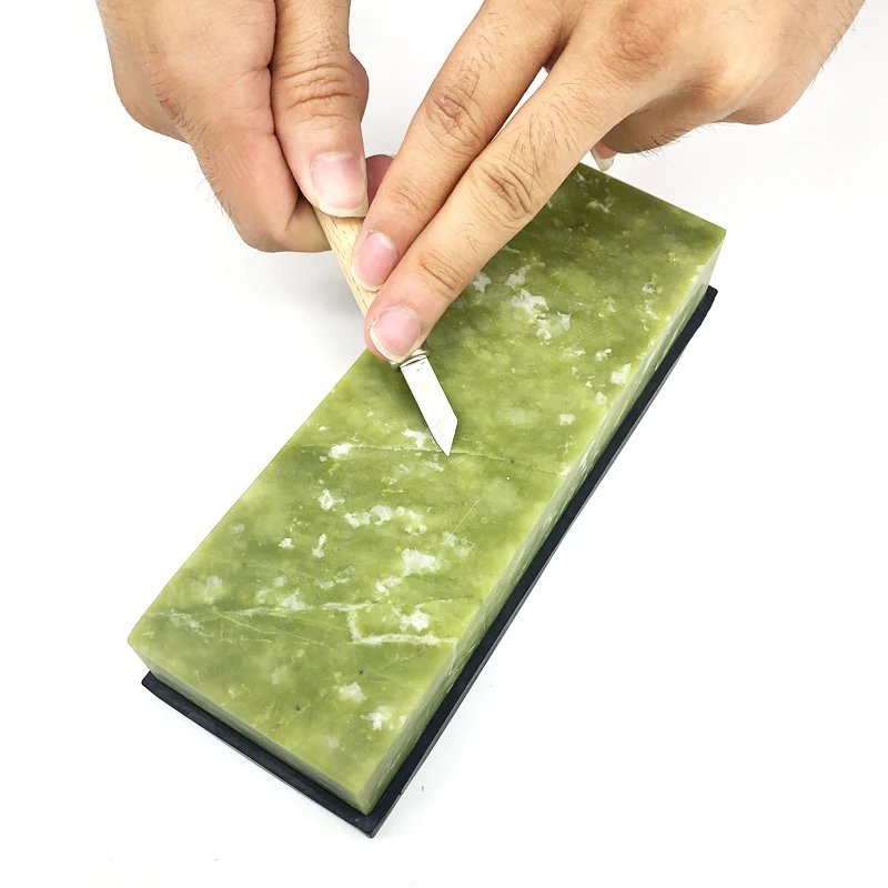 5000 8000 10000# Natural Green Agate Sharpening Stone Fine Grinding Polishing Shaved bar Whetstone Honing Tool Sharpener Polish