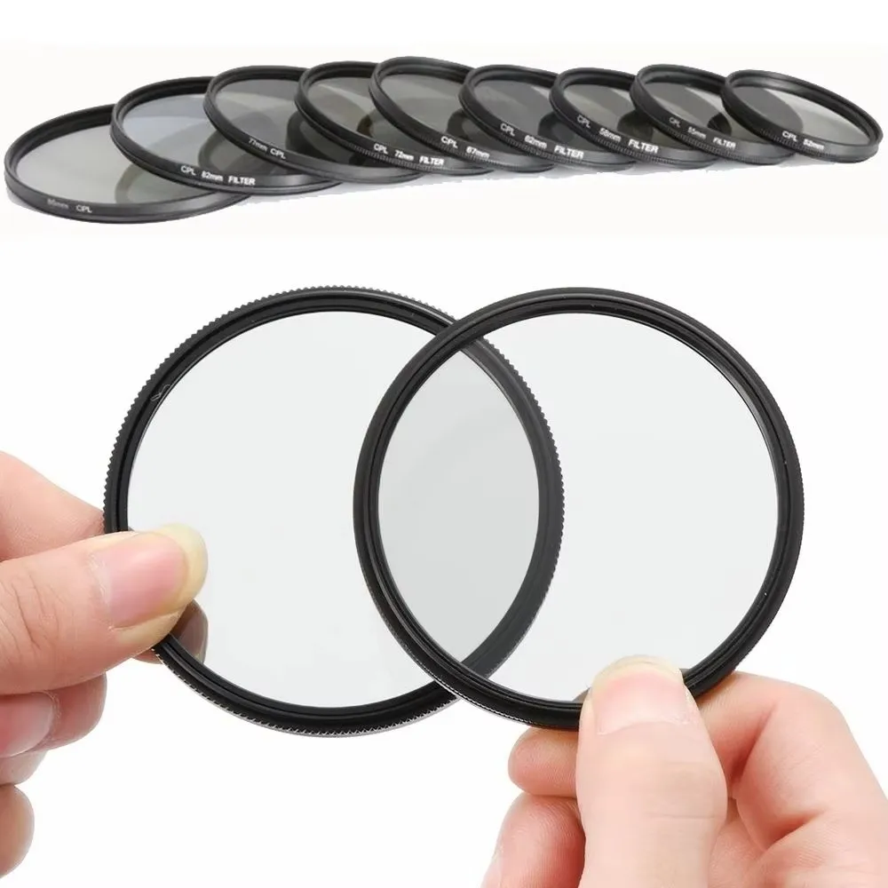 New Circular Camera Lens Filter Metal and Resins Multiple sizes Polarizing Filter CPL Filter for DSLR