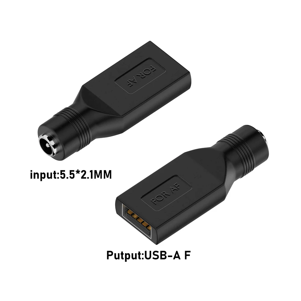 

USB to DC Female Converter 12V DC5.5X2.1 F to USB F Plug 5V Charging Adapter for Computer Laptop PC USB Power Extend Connector