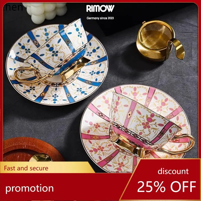 

YFY light luxury bone china coffee cup high-end european style ceramic afternoon tea set - perfect for gifting