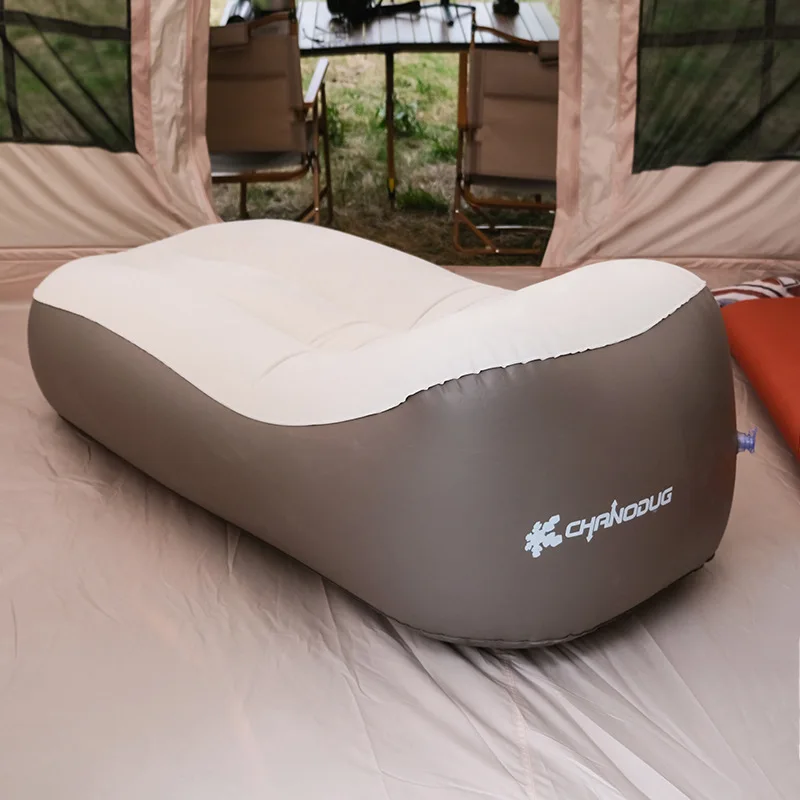 New Camping Self Inflatable Lazy Sofa Outdoor Inflatable Cushion Bed Seat Single person Widening Folding Lying Chair Sofa Bed