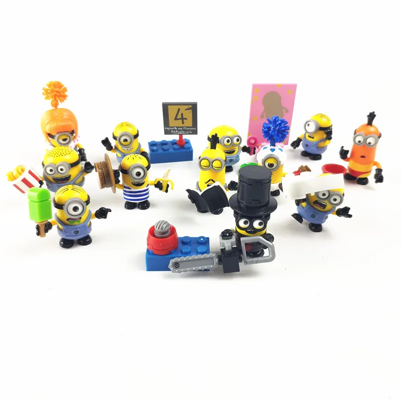 MEGA Despicable Mes Miniones Series 5 Blind Bag Gru Agnes Dave Stuart Action Figures Model Toy Cute Cartoon Doll Kids Gifts