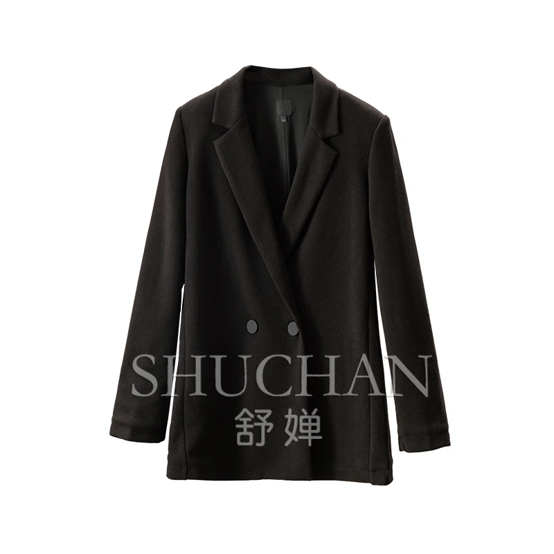 

Early Autumn High-quality Commuting, European and American Original Vertical Cut Texture Sense Two-button Blazer Women