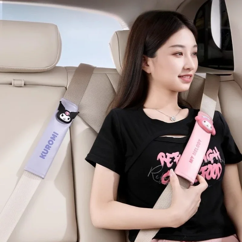 

Sanrio Cute Cartoon Child Car Seat Belt Shoulder Cover Protective Wear-Resistant Vehicle Safety Belt Cover High-quality