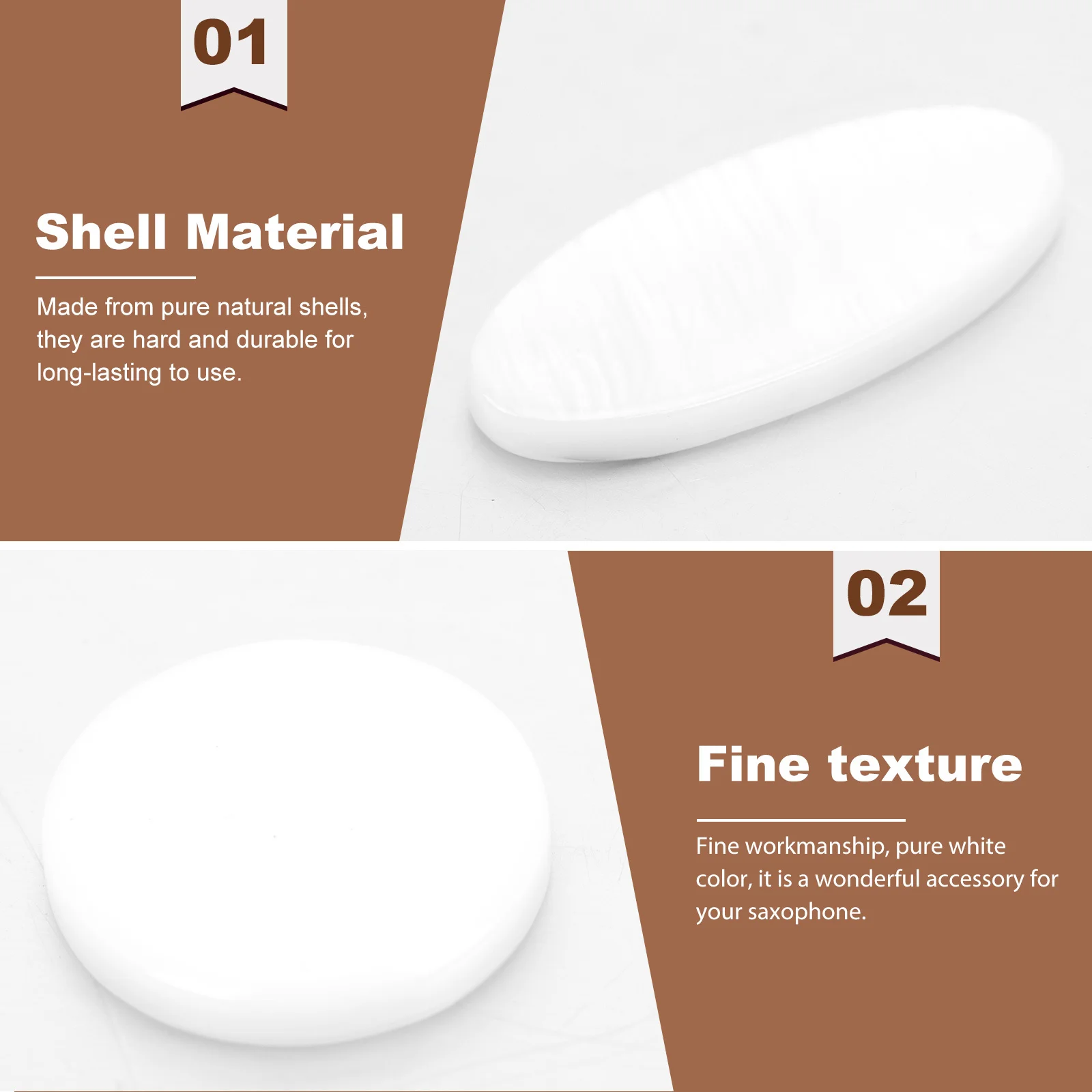 

9Pcs High Quality Shell Key Button for Saxophone Finger Button Repair Musical Instrument Tool Saxophone Key Sax Supply