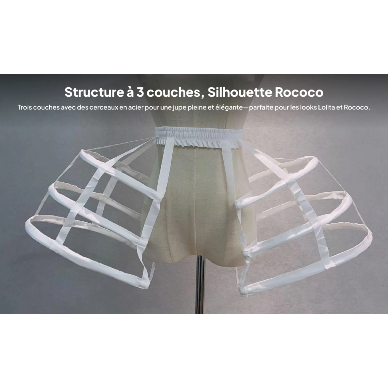 

Кринолин-подъюбник в стиле Лолита, подъюбник с обручами, викторианский подъюбник-бюстл