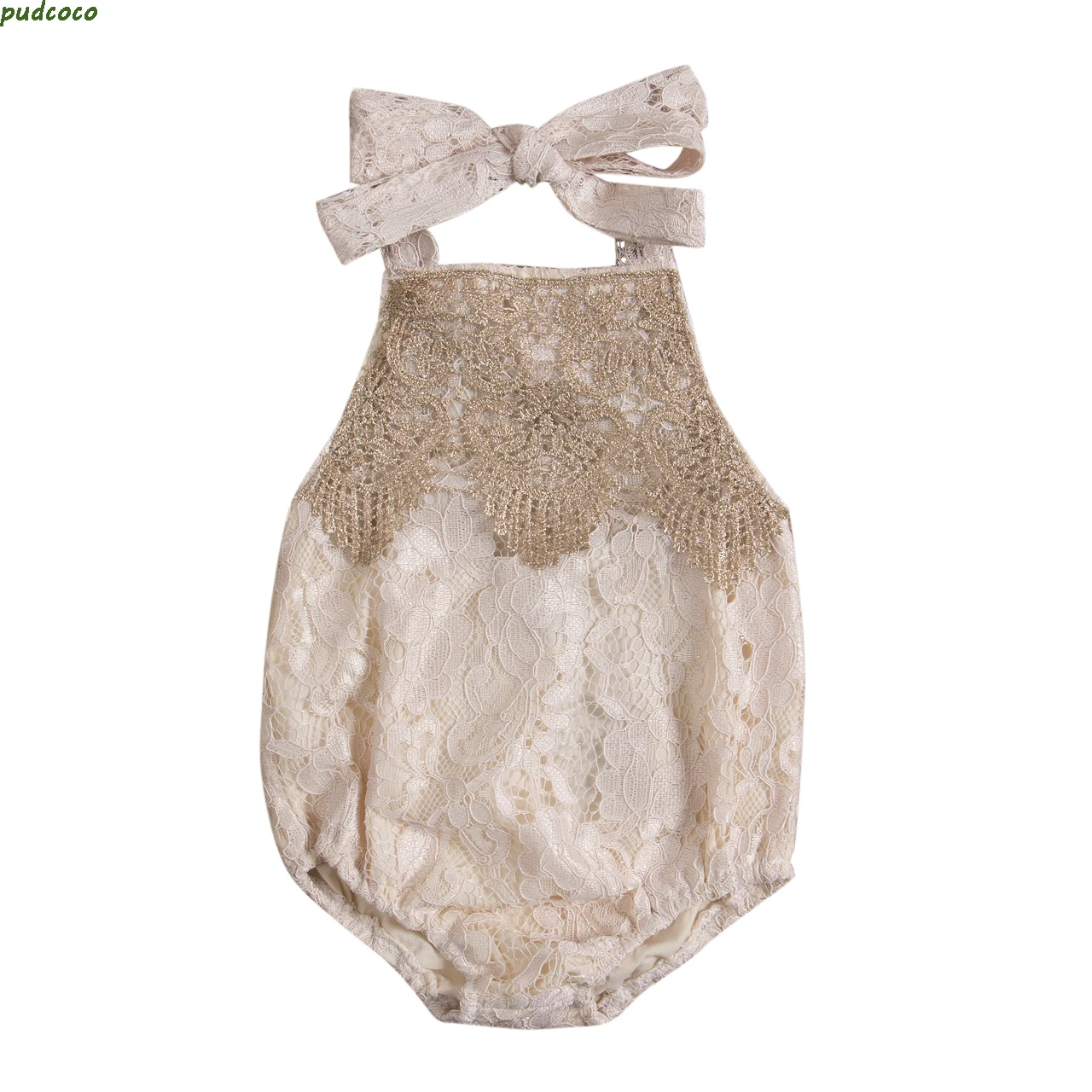 Lovely Newborn Toddler Infant Baby Girl Rompers Summer Sleeveless Backless Lace Jumpsuit Romper Baby Girls Clothes Sunsuit