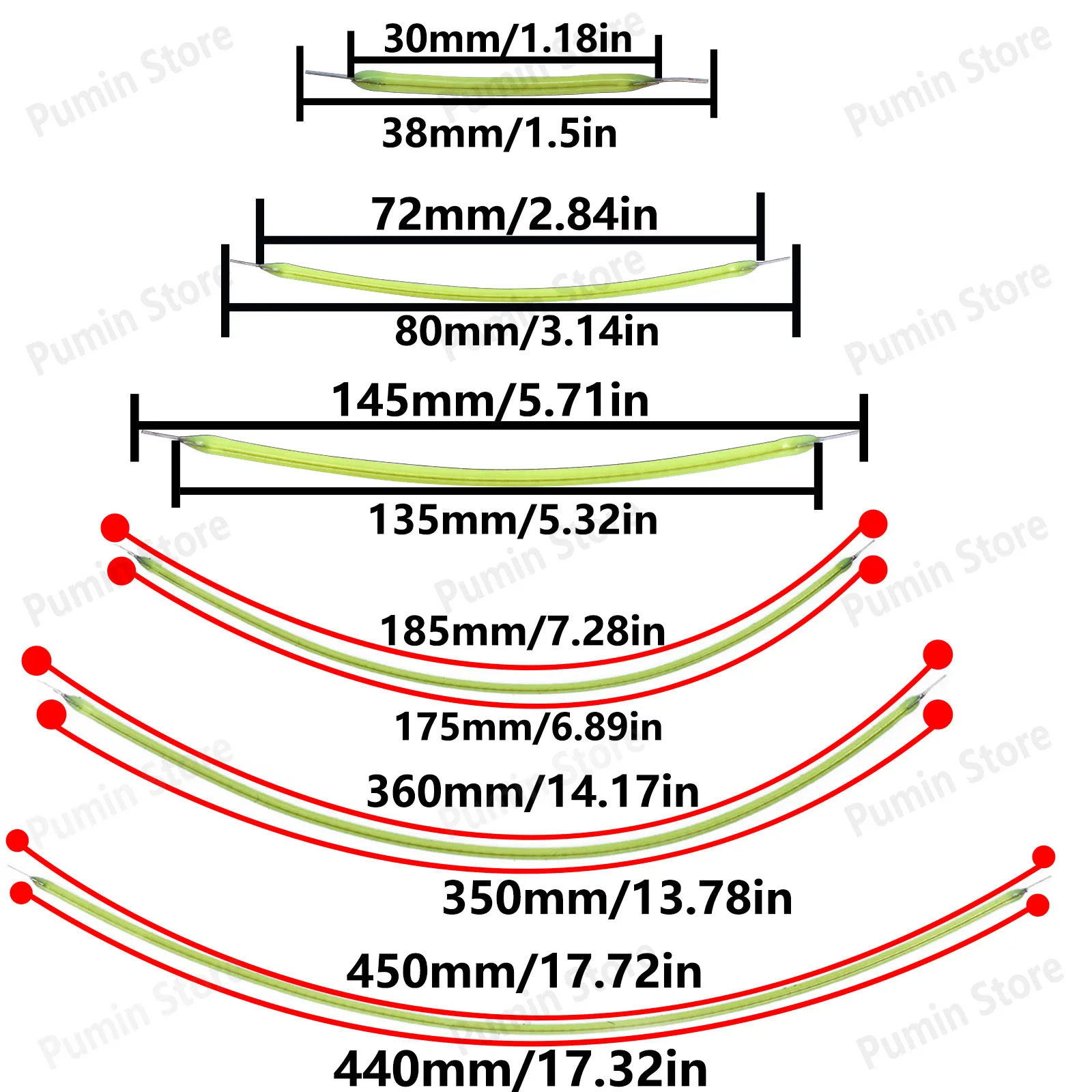 LED Retro żarówka edisona elastyczny żarnik DC3V lodowy błękit 38mm 80mm 145mm 185mm 360mm 450mm źródło światła akcesoria dekoracje DIY