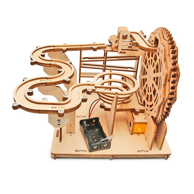 

AS96-DIY Scientific Electric Track Ball Wooden Electric Trackball Handmade Building Block Assembly