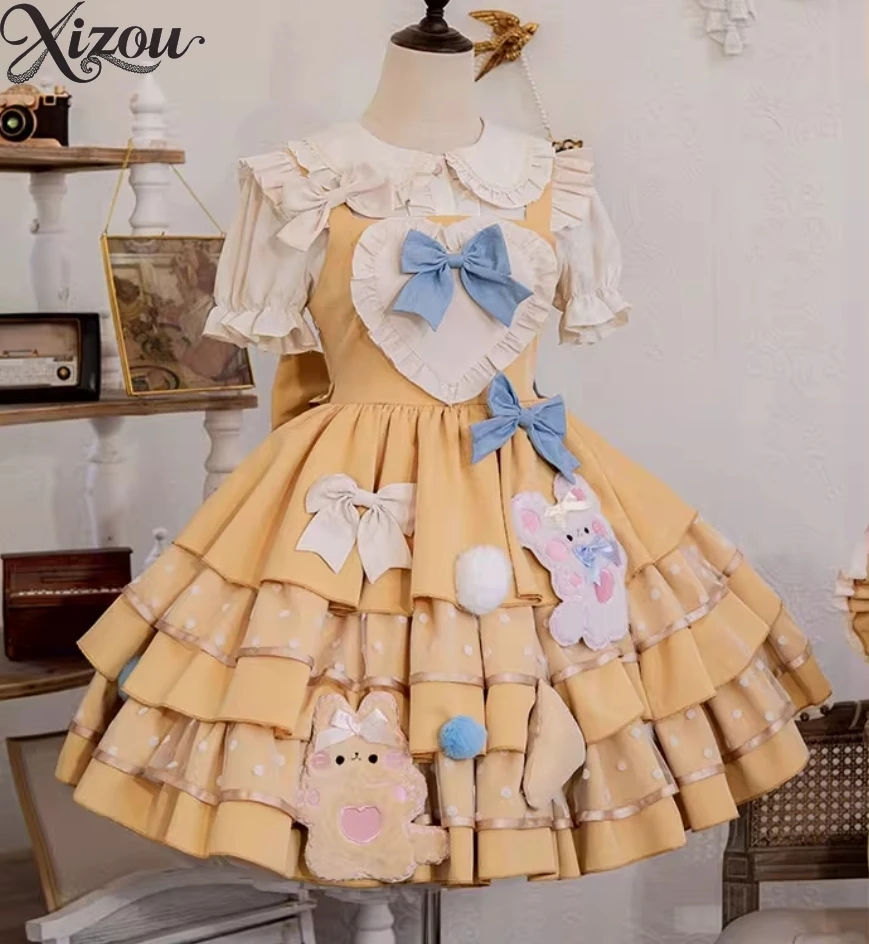 Camisa informal De moda De Color puro estilo Lolita, Tops De verano para Mujer, Tops elegantes De manga corta para Mujer 2025