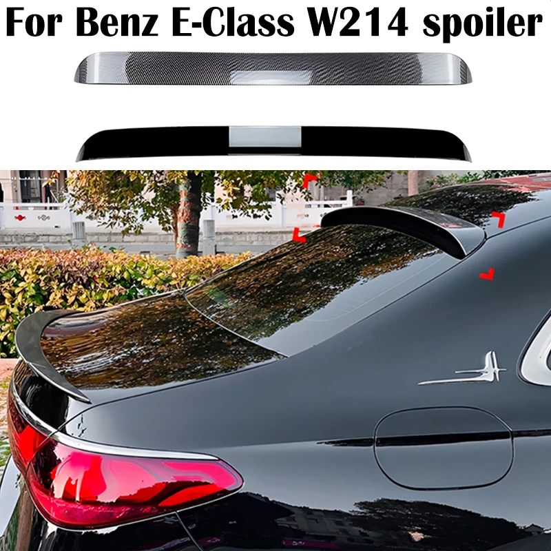 

For Mercedes Benz E-Class W214 E260 E300 2024+ High Quality ABS Plastics Car rear window top spoiler wing Airfoil Exterior parts