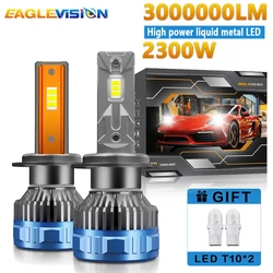 EAGLEVISION Led Headlight Lamp Bulb for Cars H4 Turbo Canbus 12v 24v 2300W High Power Lamp HB3 HB4 9012 H1 H4 H7 H11 H13