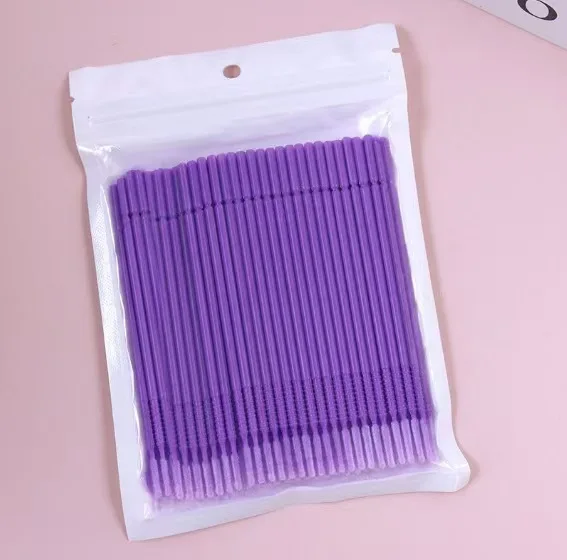 100/500Pcs Professional Disposable Eyelash Extension Micro Swab Brushes Mascara Makeup Applicator for Beauty Care