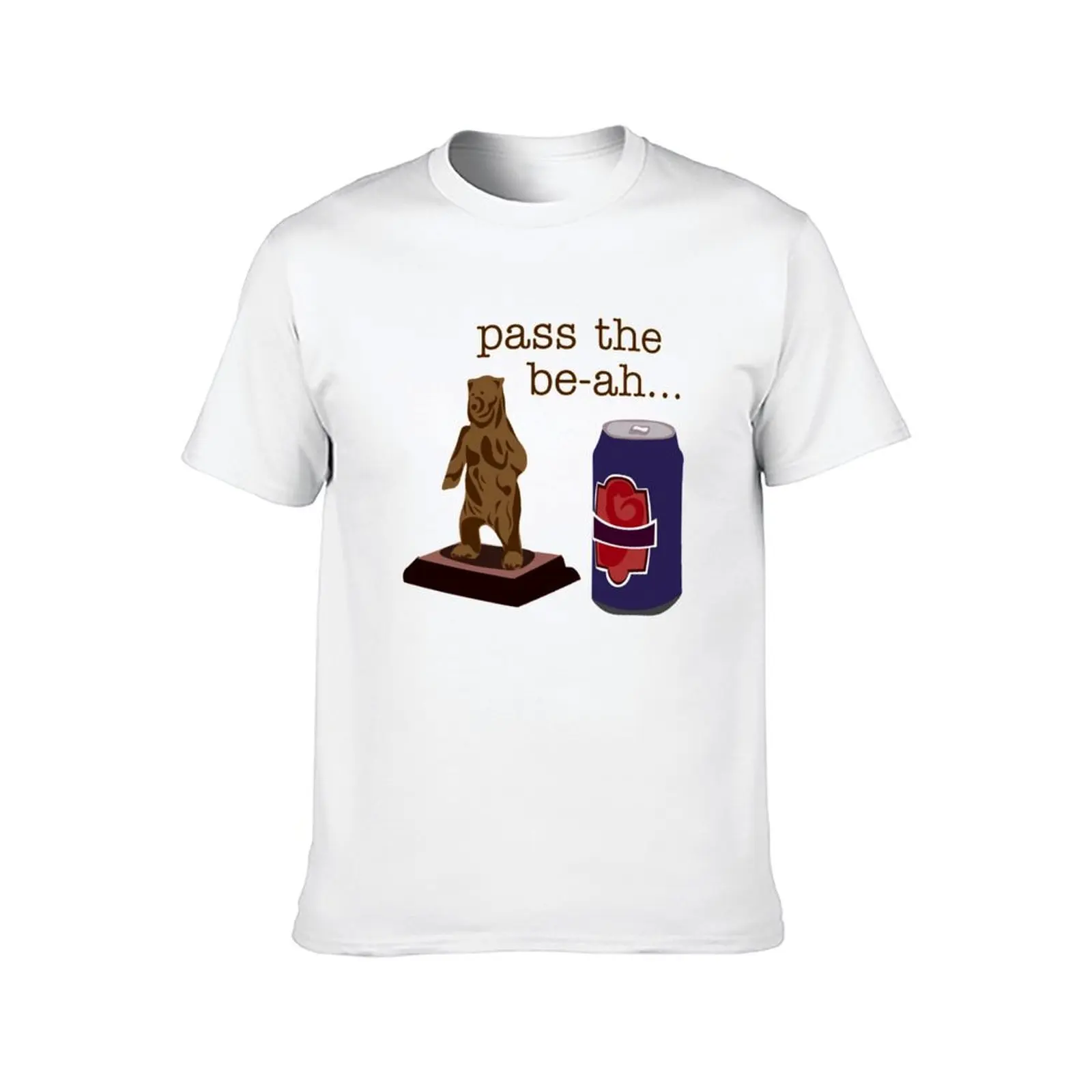 Pass the Be-ah ... the Lager Be-ah T-Shirt cotton tshirt 100% t shirts for man cotton T-Shirt