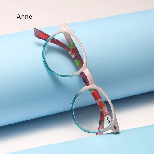 Imagen 2 del producto Gafas de lectura con luz azul Para Mujer, anteojos ópticos TR90 de tendencia americana, Lentes Opticos Para Mujer