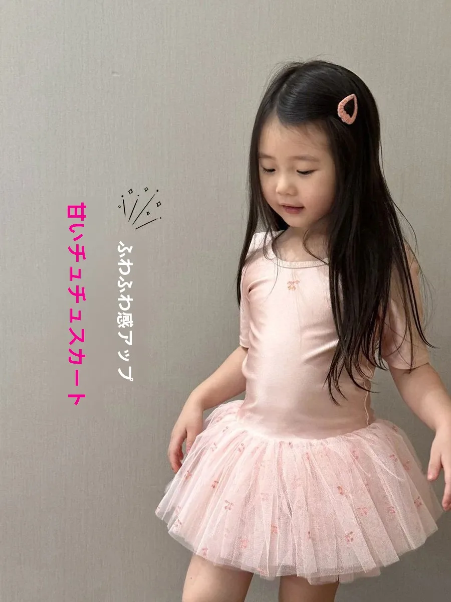 sweet-princess-girl's-dress-summer-fashion-ballet-dance-clothes-baby-casual-style-comfortable-material-round-neckline-other-o