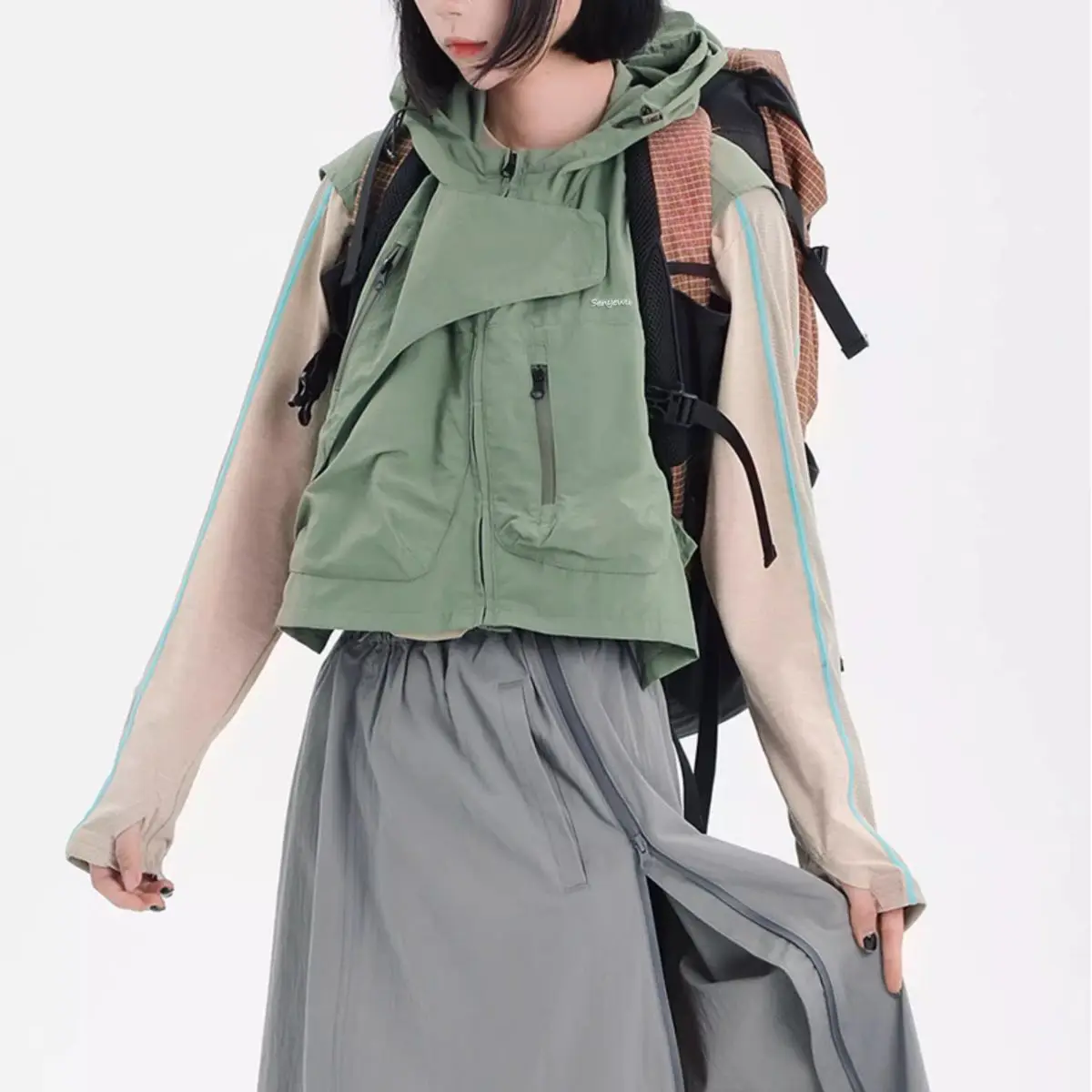 

Vests Waistcoats Thin Womens Vest Fleece Spring Cashmere Full Lining Padded Insulated Mountaineering Durable Woolen Waistcoat OL