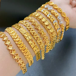 Rvs Vrouwen Hand Armband Kroon Hart Bladeren Bloem Brede Ketting Polsband Pulsera Femme Vintage Sieraden Party Geschenken