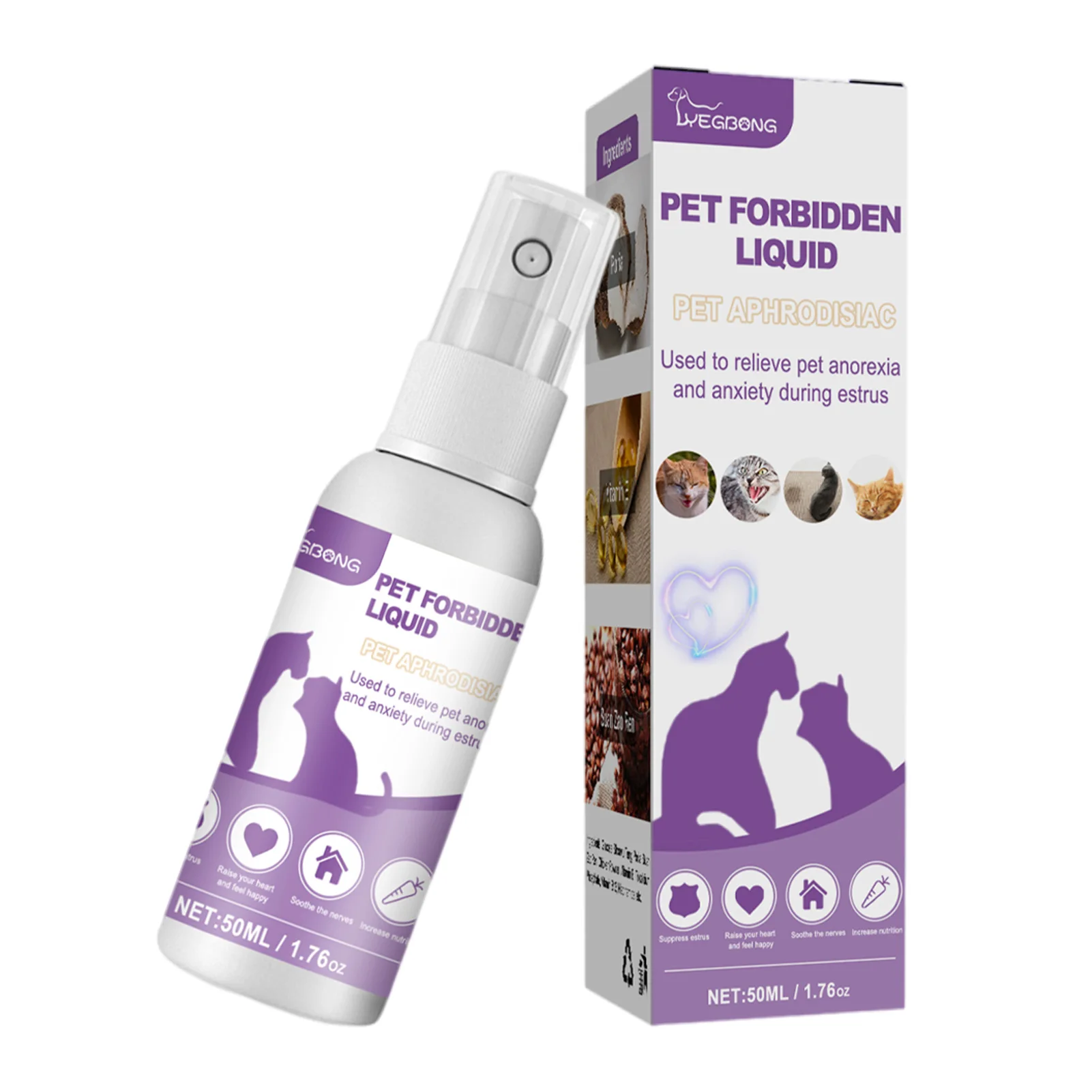 Calming Spray for Cats Safe Healthy Calming Diffuser Manage Emotions Safe Healthy Anti-anxiety Liquid Sprays for Cars New