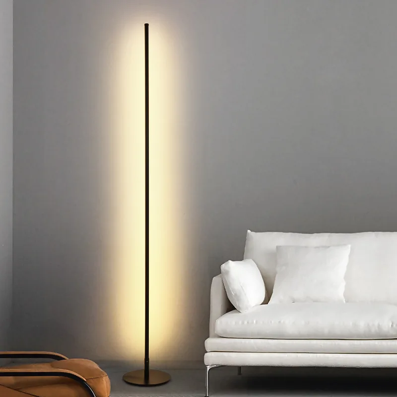 Imagem -05 - Modern Minimalista Led Standing Floor Lamp Nordic Gold Lâmpadas para Sala de Estar Quarto Estudo Lâmpada de Rua Lambader