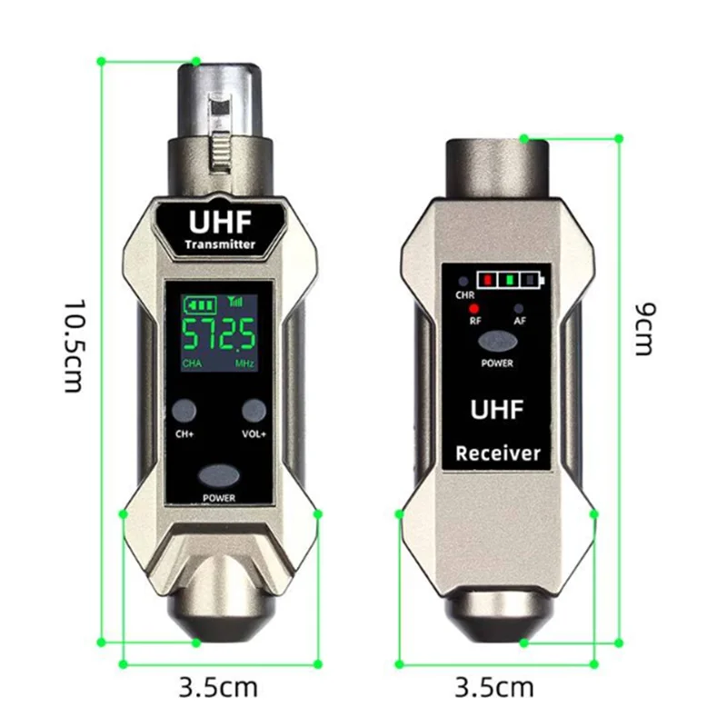 Y45A-Dynamic Microphone Wireless UHF Receiver Transmitter System Portable High Fidelity Restore Sound Quality