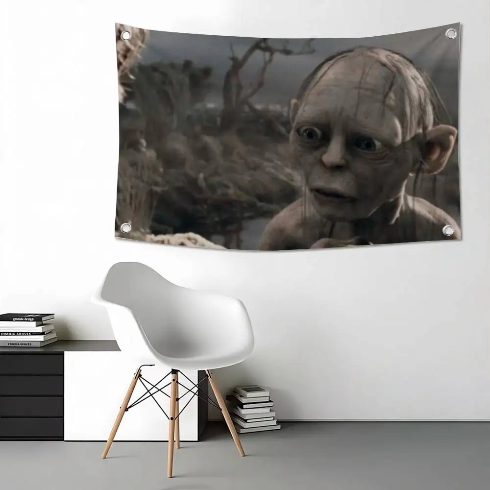 L-Lord of the R-Rings Gollum Fashion Flags for Bedrooms Home Decor Items Outdoor Decors Garage Decoration Flaga