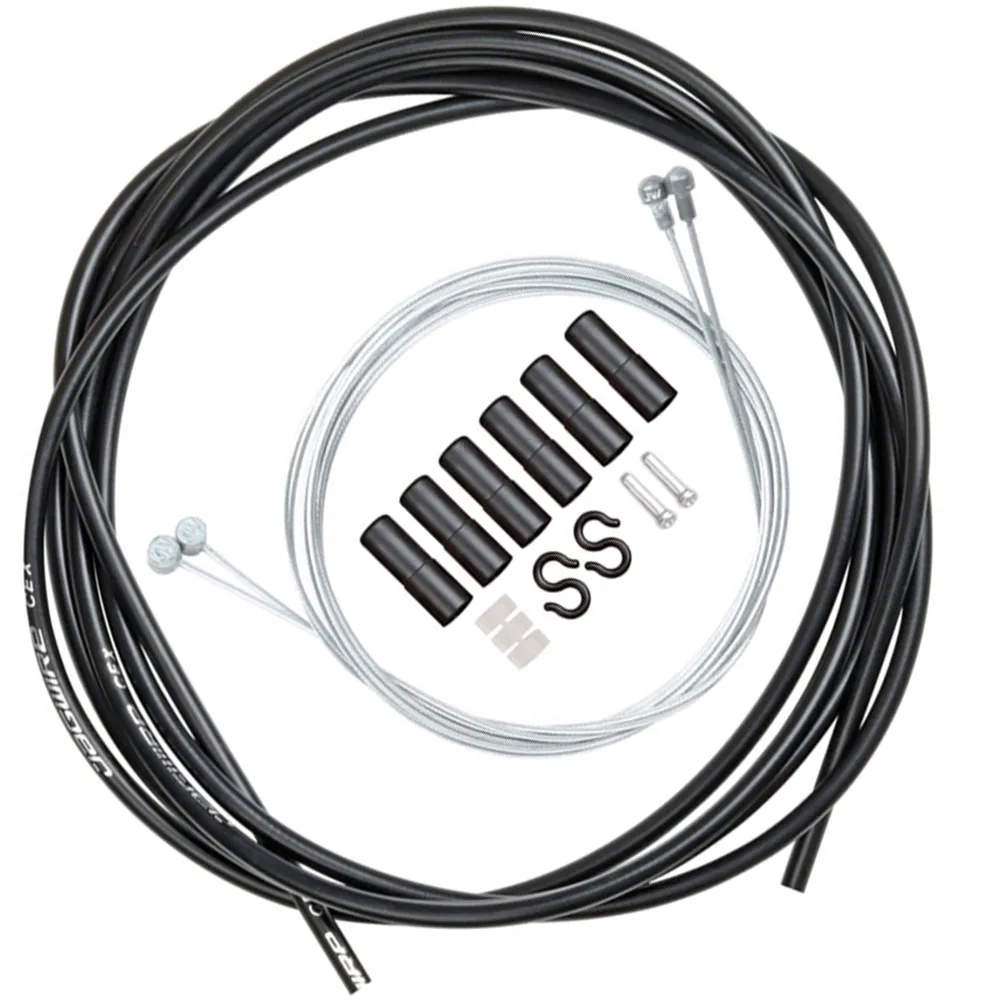 

Universal Bike Brake Cable and Housing Set Black Metal Strong Slick Cable for More Braking Foldable Bikes