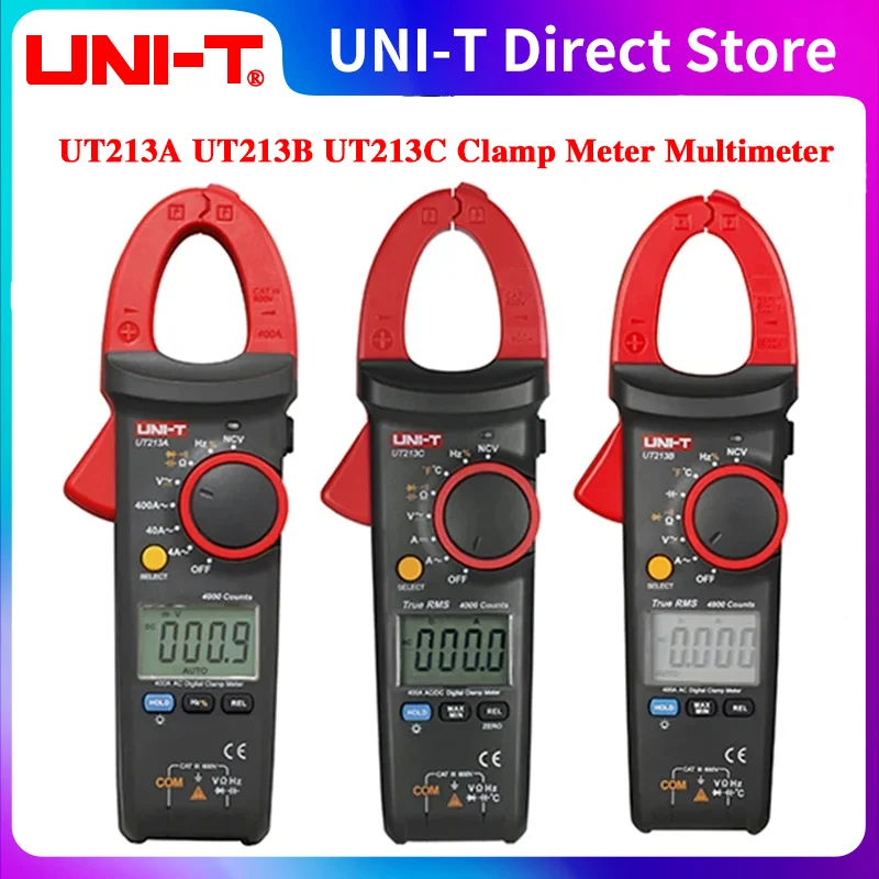 UNI-T UT216A UT216B UT216C UT216D Digital Clamp Meter 600A VFC Multimeter UT216 Pliers Ammeter Voltmeter Electrical Multi Tester