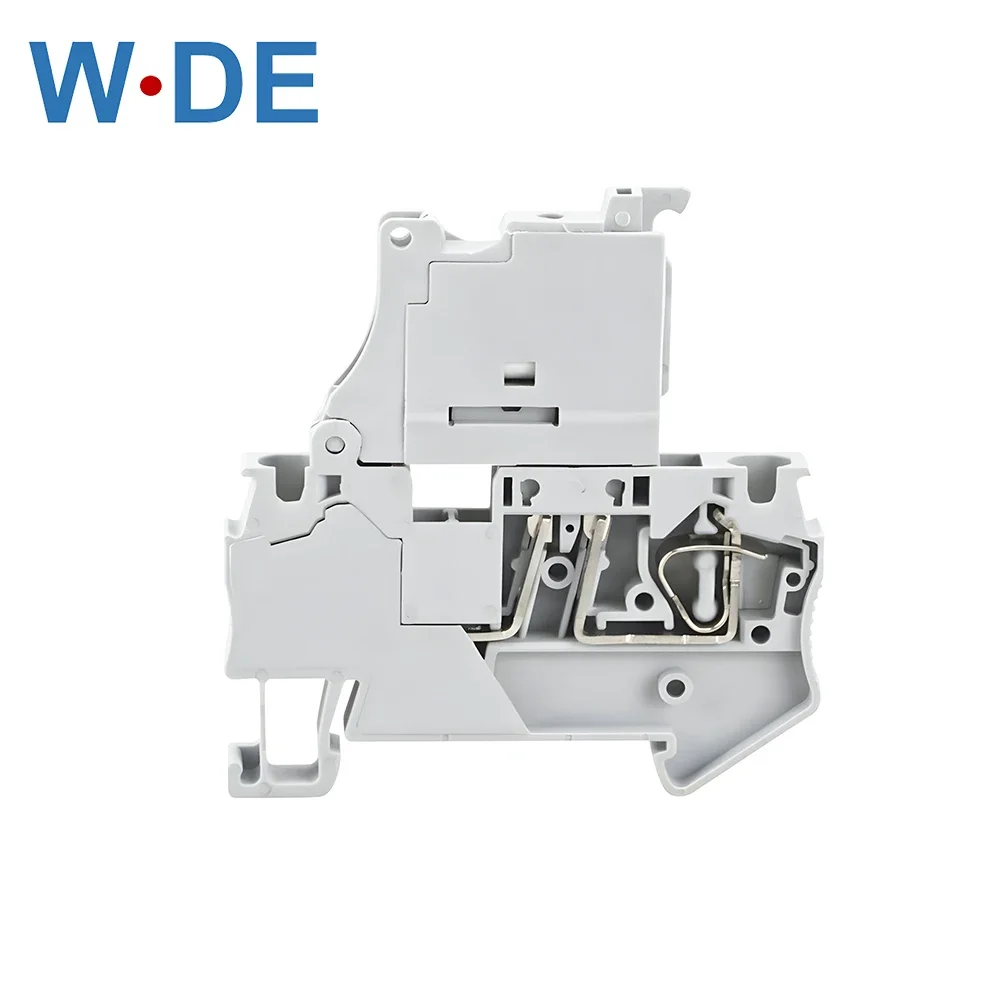 10Pcs ST 4-HESI 5X20 Fuse Terminal Block With Disconnect Lever Spring Connection Fuse Holder NS 35 DIN Rail Connector ST4-HESI