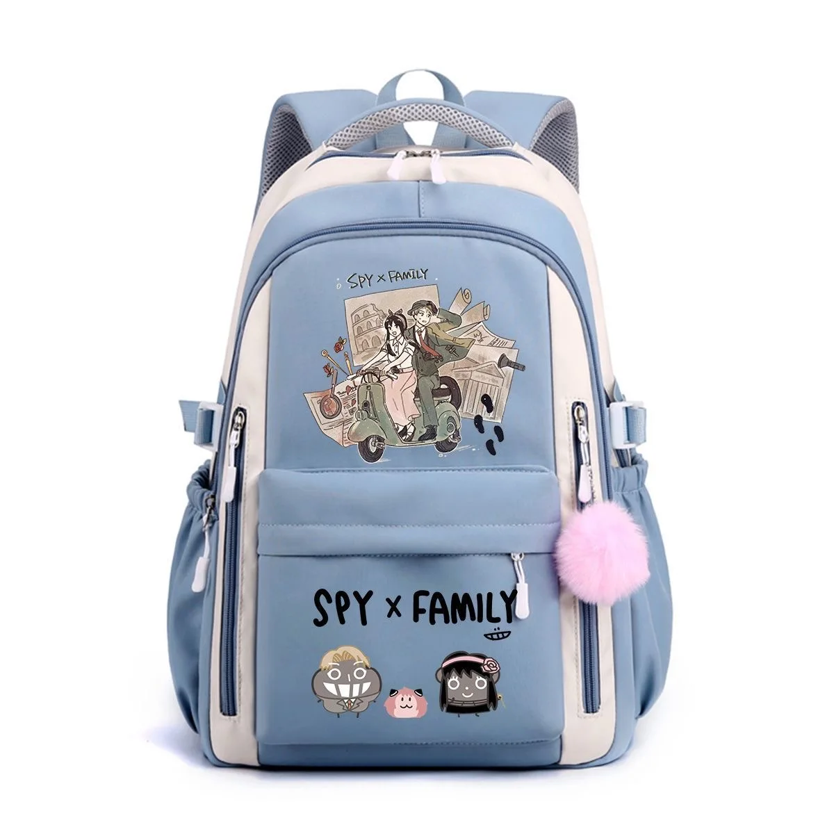Anime SPY×FAMILY Backpack Anya Forger Twilight Cartoon Print Student Schoolbag Large Capacity Travel Spine Protection Backpack
