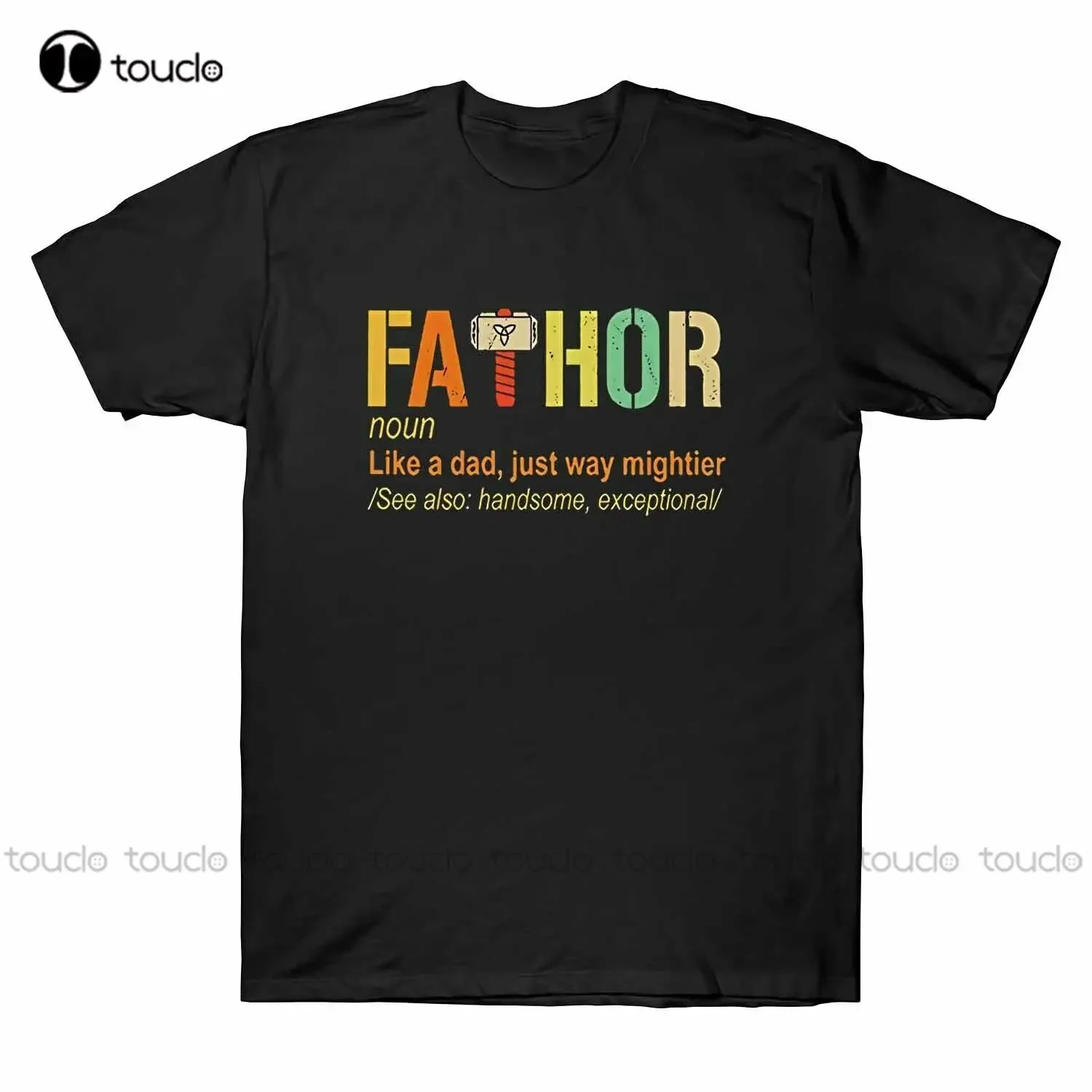 Fathor Definition Like Dad Just Way Mightier Vintage T-Shirt Father'S Day Gift Grandpa Shirt Fashion Tshirt Summer New Popular