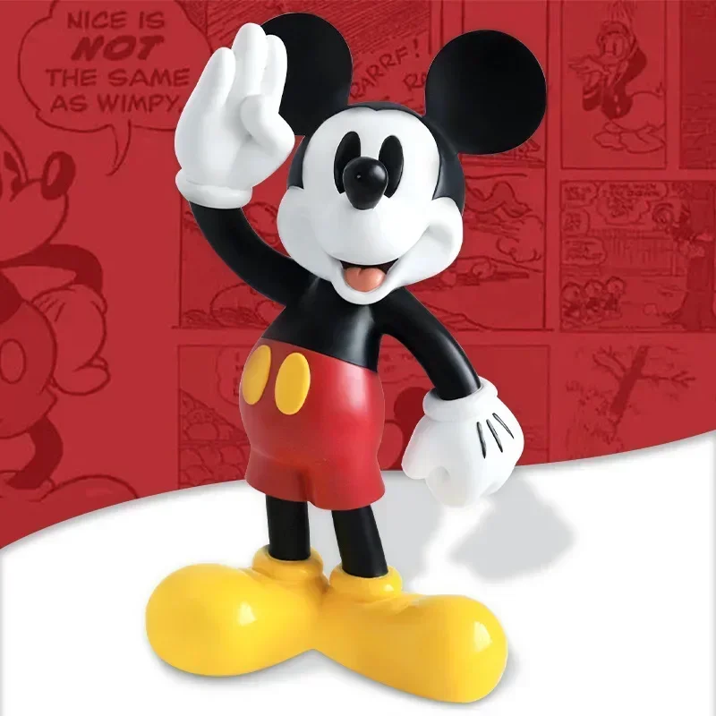 Estatua de modelo de moda de Mickey Mouse de Disney, figura de dibujos animados de 43cm, muñeco de resina de Mickey, juguetes de decoración, regalo, adorno para habitación de niños