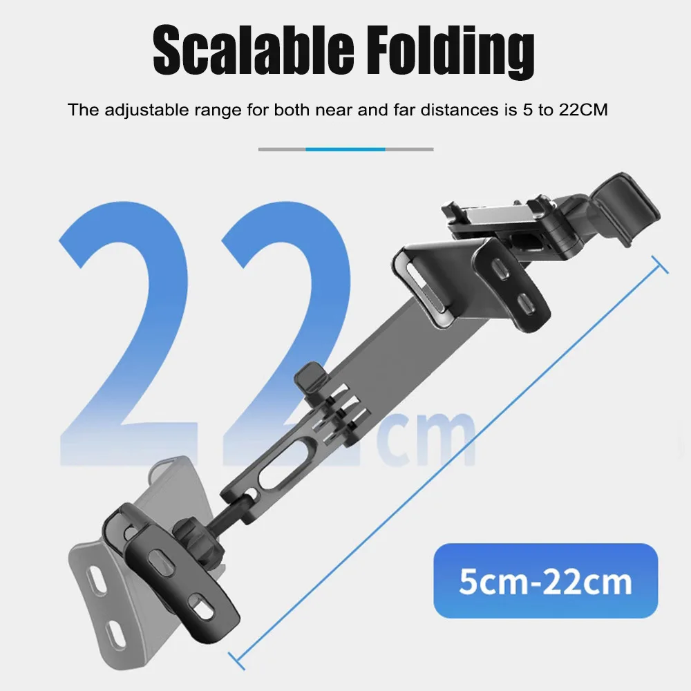 4-11 بوصة تلسكوبي سيارة الخلفية وسادة حامل هاتف اللوحي العالمي سيارة حامل المقعد الخلفي مسند الرأس تصاعد قوس للكمبيوتر اللوحي الخ #4