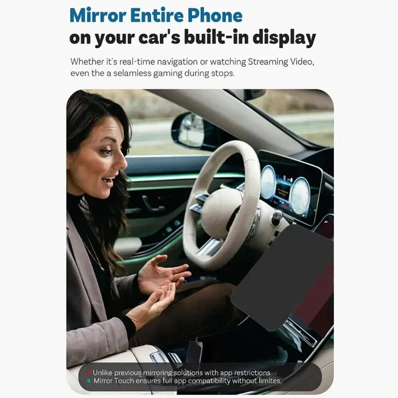 

652F Radio Mirroring Link For Continuous Screen Casting 720P 1080P Output With Reverse Control And Multiple Application Support