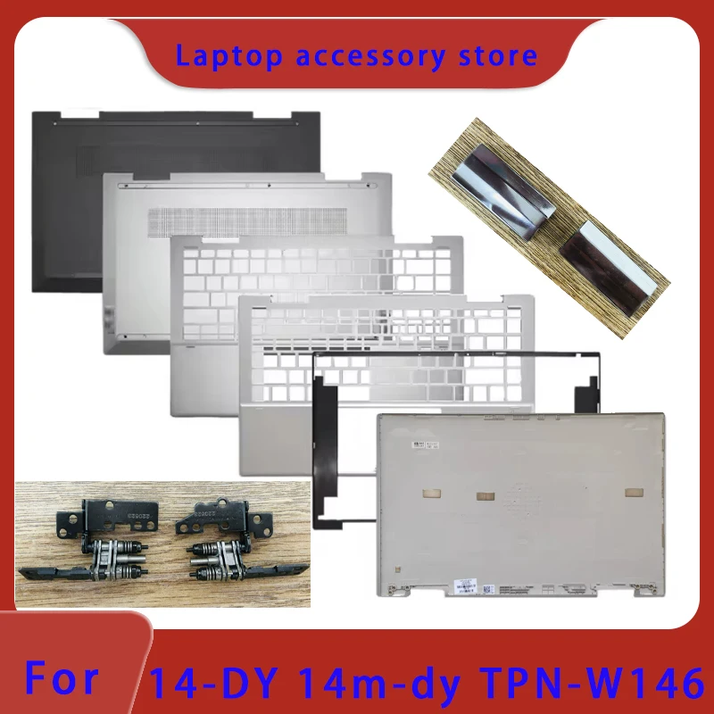 Suitable for Pavilion X360 14-DY TPN-W146 Laptop LCD Screen Top Cover Screen Frame Palm Rest Bottom Shell Hinge ABCD Keyboard