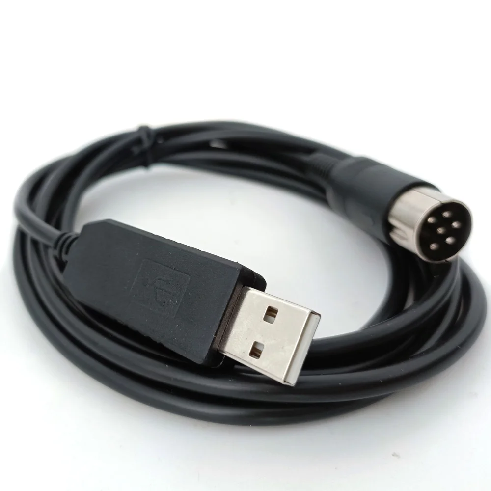 FTDI USB a Din 6 pines macho para Kenwood TS440 TS450 configuración de radiofrecuencia lectura de canal de memoria IF-232C Cable de programa de interfaz