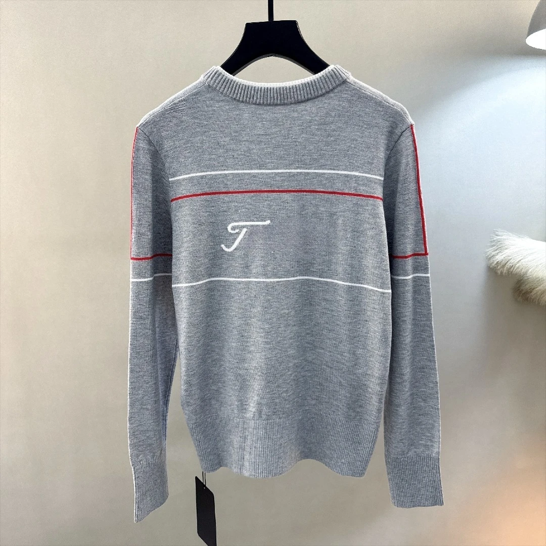 Women's Golf Knit Sweater 2026 Fall New Korean Style Trendy Versatile Slimming Sporty Long Sleeve Cotton Blend Stretch Warm Soft
