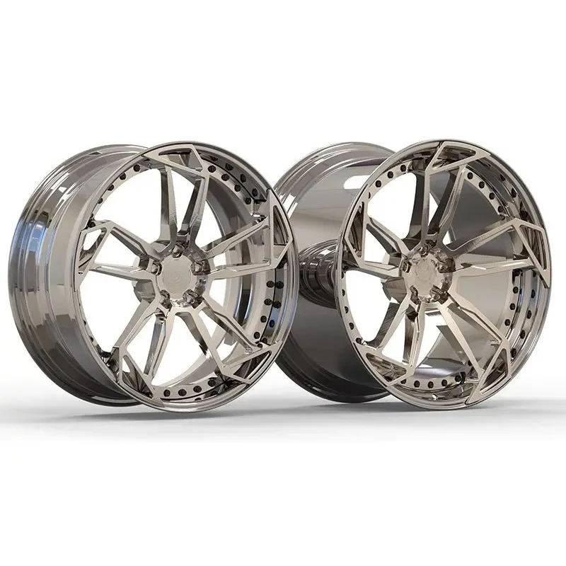 Custom 17-24 Inch 2-Piece Available Forged Car Wheels 5x120/112/114.3 PCD Aluminum Alloy Wheel Hub