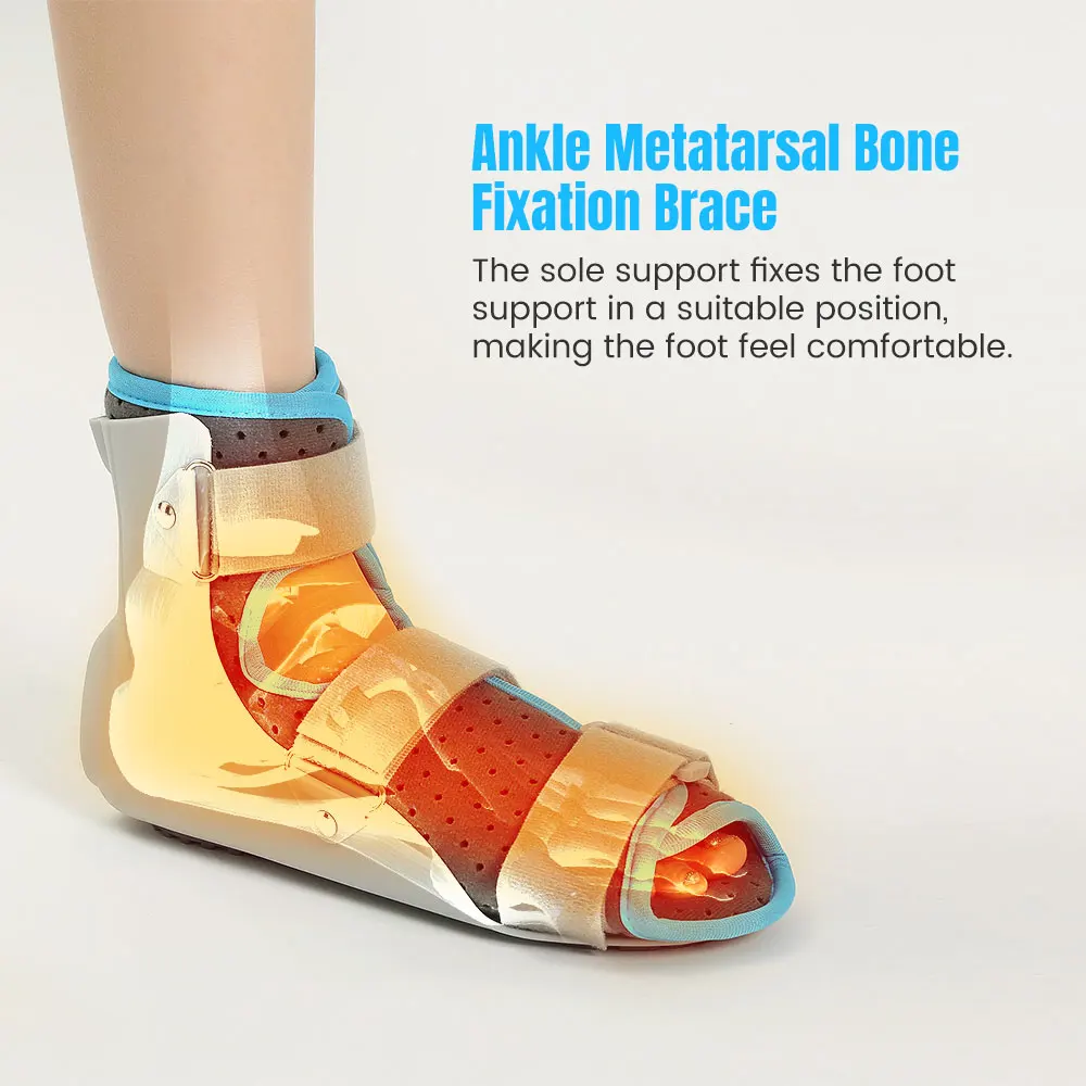 Breathable Ankle Sprain Orthosis Adjustable Foot Drop Orthosis Stabilizer Foot Protector for Hemiplegia Corrector Rehabilitation