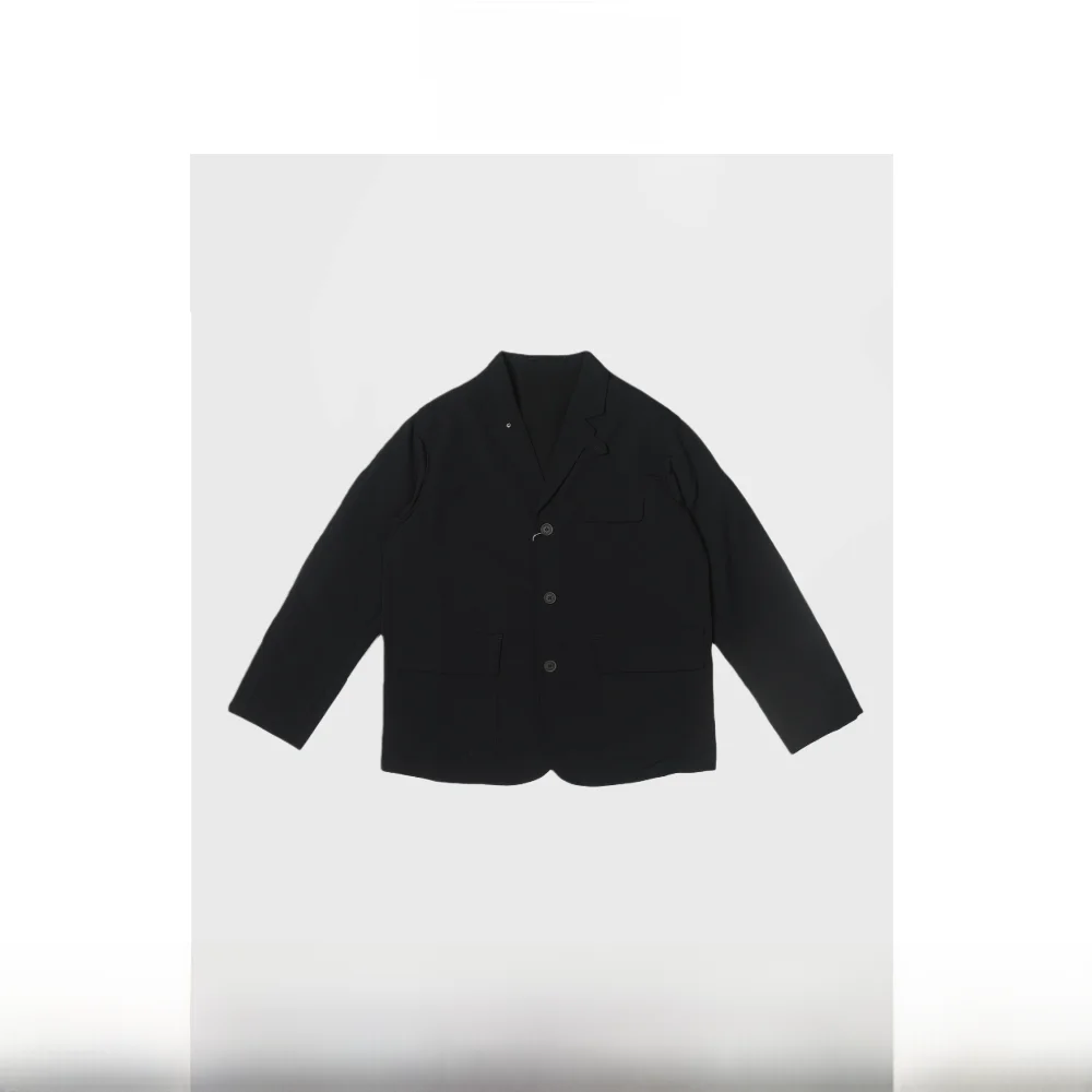 

Nana Mika 25ss Qui Dry Multi ket Suit Jaet Electronic Outerwear Casual Loose Fit Regular Length Double Button Closure