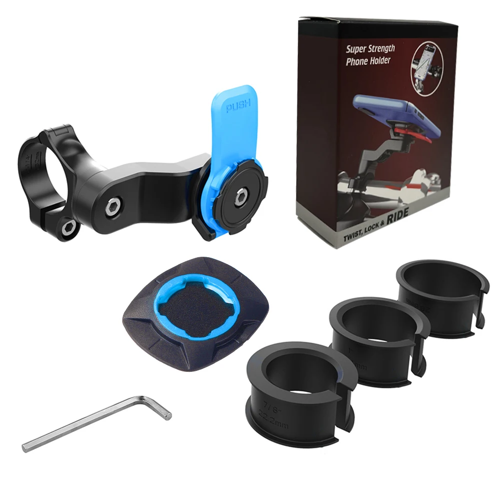 Motorfiets Telefoonhouder Telefoonbeugel Trillingsdemper Fietsstuur Navigatie Ondersteuning voor 4,7-7,2'' telefoon