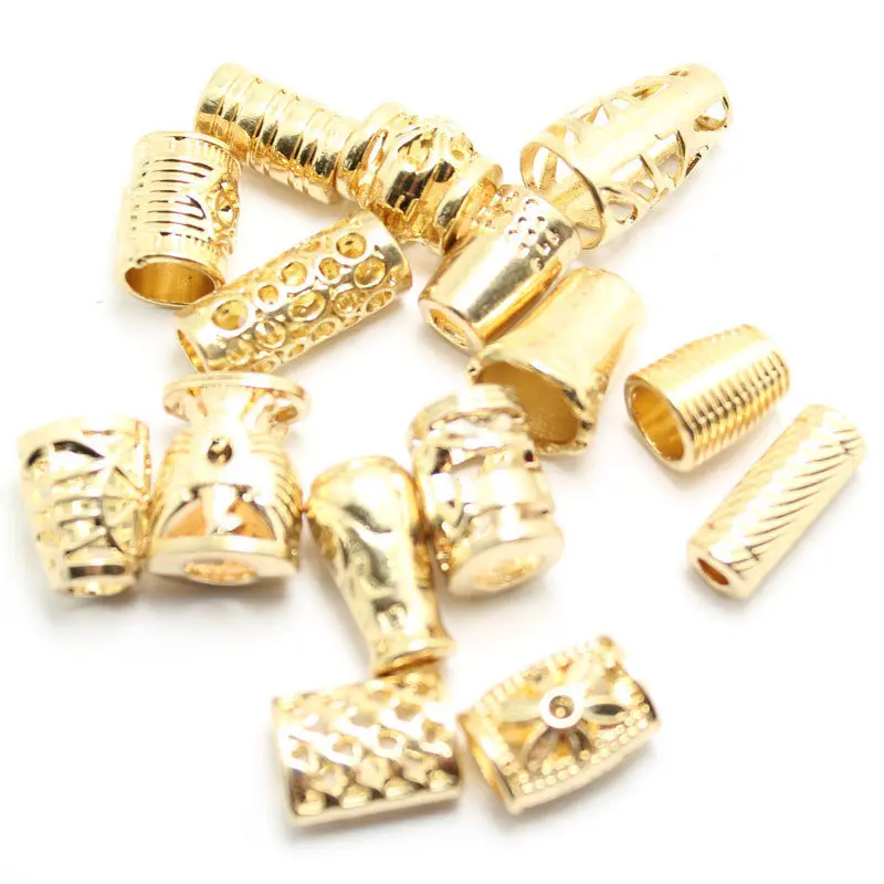 20PCs Metal Alloy Wear Rope Cord Lock Stopper Adjustment Buckle 6 Styles Craft DIY Trousers Hoodies Clothing Decorative Supplies