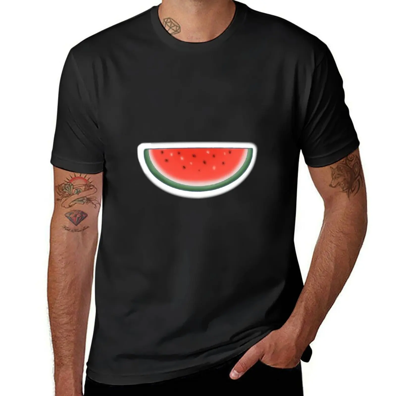 Watermelon T-Shirt hippie clothes blanks big and tall t shirts for men