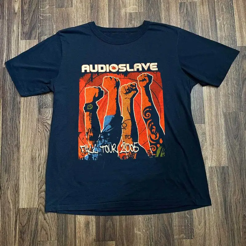 تي شيرت Audioslave Band Fall Tour 2005 بالحجم الكامل S 5XL