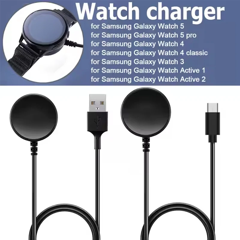 Portable  Wireless Watch Charger For Samsung Galaxy Watch 5 Pro 5/4/3 Active 2/1Gear Sport/S3 Charging Dock Station image 4