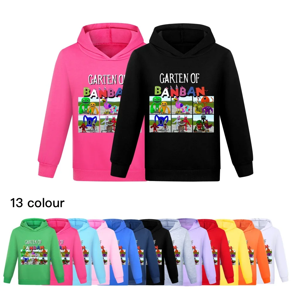 

Game Garden of Banban Hoodie Kids Hooded Coats Baby Girls Clothes Teenager Boys Full Sleeve Sweater Children Pullover Sweatshirt