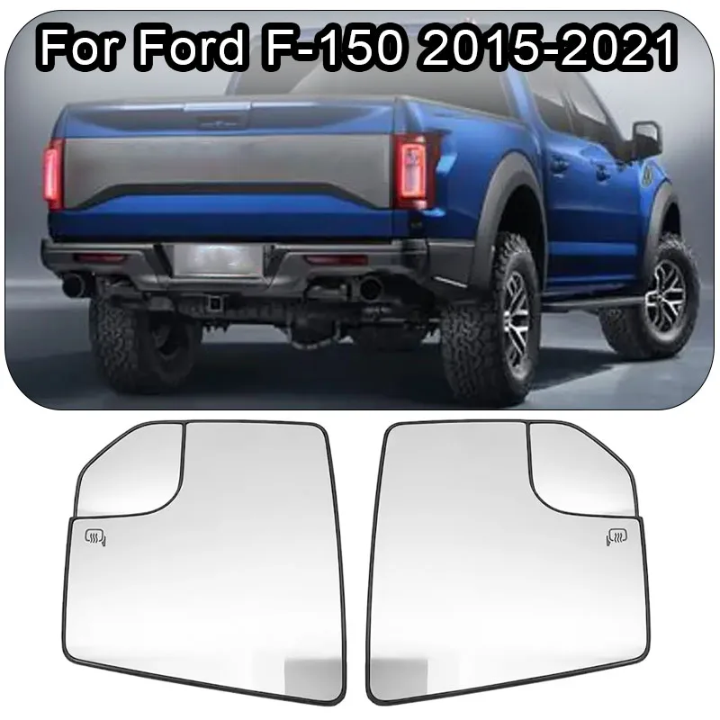 

For Ford F-150 2015 2016 2017 2018 2019 2020 2021 US Car Heated Mirror Glass Rearview Mirror Heating Glass